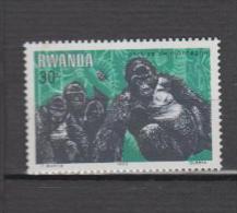 Rwanda YV 1117/8 N 1983 Gorille - Gorillas