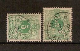 Nr. 45 2 X Met ZELDZAME AMBULANT - Stempel MIDI 8  BRUXELLES ! Inzet Aan 5 € ! - Bahnpoststempel