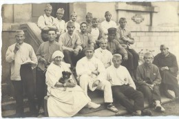 Carte Postale /Photographie/ Groupe De Militaires Convalescents Et Infirmiére?/1923   PH220 - Otros & Sin Clasificación