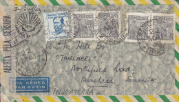 Brazil SHELL Anglo American Petroleum Co., 19?? Cover Letra To England Italian Censor Label (2 Scans) - Storia Postale