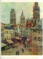 Camille Pissaro  Rue De L'Epicerie à Rouen  Reproduction Tableau TBE - Sonstige & Ohne Zuordnung