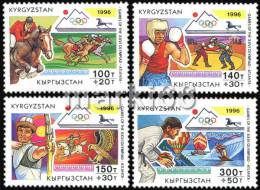 Kyrgyzstan - 1996 - Summer Olympic Games In Atlanta - Mint Stamp Set - Kirghizistan