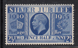 Great Britain MH Scott #229 2 1/2p George V Silver Jubilee Issue - Ungebraucht