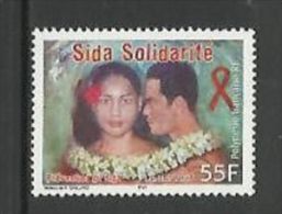 2001 - POLINESIA FRANCESE / FRENCH POLYNESIE - LOTTA ALL´AIDS. MNH - Nuovi