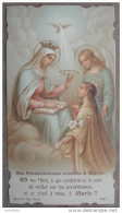 IMAGE PIEUSE (chromo Vers 1910) : MA PERSEVERANCE CONFIEE A MARIE / HOLY CARD / SANTINO - Imágenes Religiosas