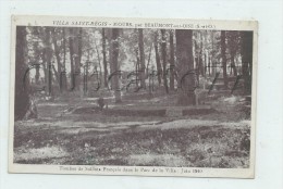 Mours (95) : Les Tombes Des Soldats Français Dans Le Parc De La Villa Saint-Régis En Juin 1940   PF. - Mours