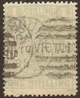 VICTORIA 1884 1/- Stamp Duty SG 257 U #JQ213 - Usados