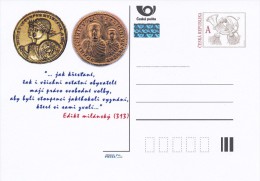 Czech Rep. / Postal Stat. (Pre2013/10) Edict Of Milan (313); Roman Emperor Constantine I, And Licinius - Cartes Postales
