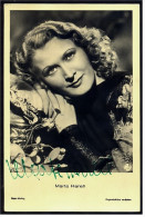Autogramm  Marte Harell  Handsigniert  -  Portrait  -  Schauspieler Foto Ross Verlag Nr. A 3706/1 Von Ca.1940 - Handtekening