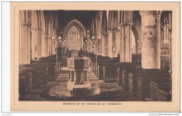 POSTCARD 1920 CA. YARMOUTH ST NICHOLAS INTERIOR - Great Yarmouth