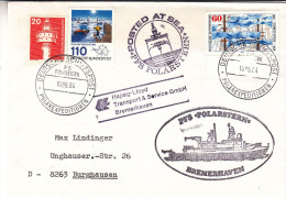 Philatélie Polaire - République Fédérale  - Lettre De 1984 - PFS Polarstern - Oblitération Deutsche Schifspost - Arctische Expedities