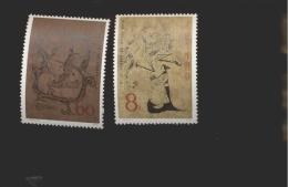 China ** 1479-1480 Seidengemälde - Unused Stamps