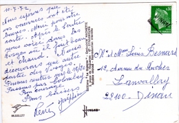 Griffe Linéaire En Arrivée De " Dinan " / Carte , Postcard , CP - Lettres & Documents