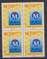 Luxemburg 1999 Mutualite 1v Bl Of 4 ** Mnh (F2656) - Nuevos