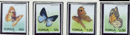 (cl 32 - P16) Tonga ** N°  729 à 732 - Papillons - - Tonga (1970-...)