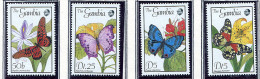 (cl 32 - P17) Gambie** N° 785 à 788  - Papillons - Gambia (1965-...)