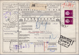 Heimat NL AMSTERDAM 1957-08-16 Paketkarte Nach Ucele B. - Cartas & Documentos
