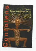 Cp , 16 , CONFOLENS , Festival Danses Et Musiques Du Monde , 2004 , 2 Scans - Danse