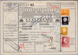 Heimat NL HAAKSBERGEN 1957-04-18 Paketkarte Nach Linkebeek - Lettres & Documents