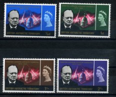 BRITISH  ANTARCTIC  TERRITORY   1966   Churchill  Commemoration   Set  Of  4    MH - Nuovi