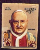 BHOUTAN Pape Jean JEAN XXIII.  Yvert PA 114. Timbre En Relief. MNH, ** - Popes