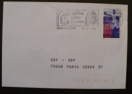 FRANCE Flamme DOCELLES Cité Papetiere Cachet A Date Du 12/12/1995 - Papas