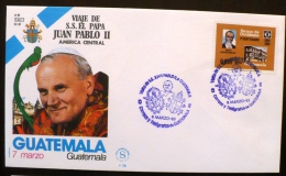 GUATEMALA Pape Jean PAUL II. Visite Du Pape AMERIQUE CENTRALE. 7 Marzo 1983. Cover - Popes