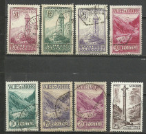 ANDORRA- CORREO FRANCES LOTE DE 8 SELLOS USADOS ALGUS LOS DIFICILES DE LA SERIE (S-6--C.12-14)) - Used Stamps