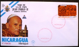 NICARAGUA Pape Jean PAUL II. Visite Du Pape. 4 Marzo MANAGUA.Cover - Popes