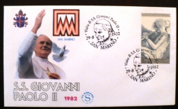 SAINT MARIN Pape Jean PAUL II. Visite Du Pape.29/08/1982. Cover - Pausen