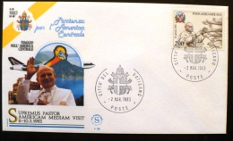 VATICAN Pape Jean PAUL II. Supremus Pastor Americam Mediam Visit. 02/03/1983. Cover - Papi