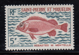 St Pierre Et Miquelon 1972 MNH Sc 421 5fr Sebastes Mentella - Ongebruikt