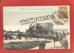 TURQUIE*** Adana -  (Avril 1909) - Le Transport Des Cadavres Hors De La Ville (rare,colorisée,Massacre Des Arméniens) - Turquie