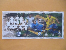 Brasil 2014 ** Centenario De La Seleccion De Futbol. CENTENARY OF THE BRAZILIAN SELECTION OF FOOTBALL. - Ongebruikt