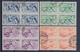 FRANCE - 859/862 SERIE SAISONS EN BLOC DE 4 TIMBRES OBLITERES TRES PROPRE - Usati