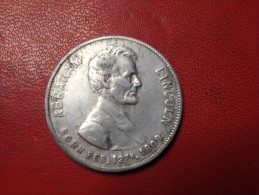 RARE : LINCOLN CENTENNIAL MEDAL "1909" - Autres & Non Classés