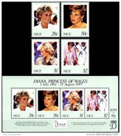 NIUE 1998 PRNCESS DIANA + S/S MNH ** Neuf Postfrish - Niue