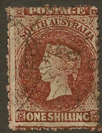 SOUTH AUSTRALIA 1876 1/- QV SG 82 U #JR42 - Gebruikt