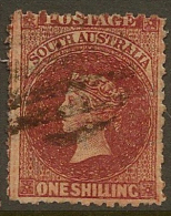 SOUTH AUSTRALIA 1876 1/- QV SG 83 U #JR43 - Gebruikt