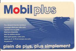 CARTE-MAGNETIQUE-MOBILPLU S BLEU-31/12/95-V°Petit Dessin-TB E - Car Wash Cards