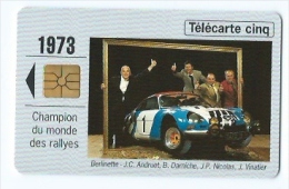 Telecarte 5 Cinq Unités Renault Berlinette - 5 Units