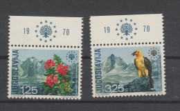 Yvert 1291 / 1292 ** Neuf Sans Charnière MNH Fleur Rhododendron Oiseau Gypaète Barbu - Unused Stamps
