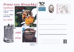 Czech Rep. / Postal Stat. (Pre2013/98) Franz Von Hruschka (1819-1888), (2 Pieces), Inventor Honey Extractor, 125 Years - Postcards