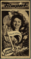 "Filmpost" "Musik Piraten" Mit : Margaret Lockwood , Vic Oliver  -  Filmprogramm Nr. 57 Von Ca. 1946 - Autres & Non Classés