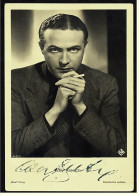 Autogramm  Willy Fritsch  Handsigniert  -  Portrait  -  Schauspieler Foto Ross Verlag Nr. 9427/1 Von Ca.1940 - Autografi