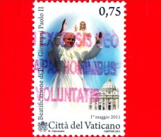 VATICANO  - 2011 - Usato - Beatificazione Di Papa Giovanni Paolo II - 0,75 € - Usados