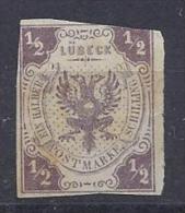 Germany (Lubeck)  1859  (*)  MNG  Mi.1 - Lubeck