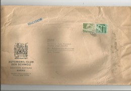 Lettre , SUISSE , Automobil-Club Der SCHWEIZ , AARAU , Frais Fr : 1.80€ - Postmark Collection