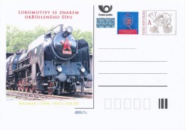 Czech Rep. / Postal Stat. (Pre2013/21) Steam Locomotives SKODA 1945-58 (2) Kremak (1946-47) 534.03 - Postcards