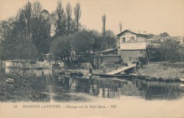 CPA 78 MAISONS LAFFITTE - Garage Sur Le Petit Bras - Maisons-Laffitte